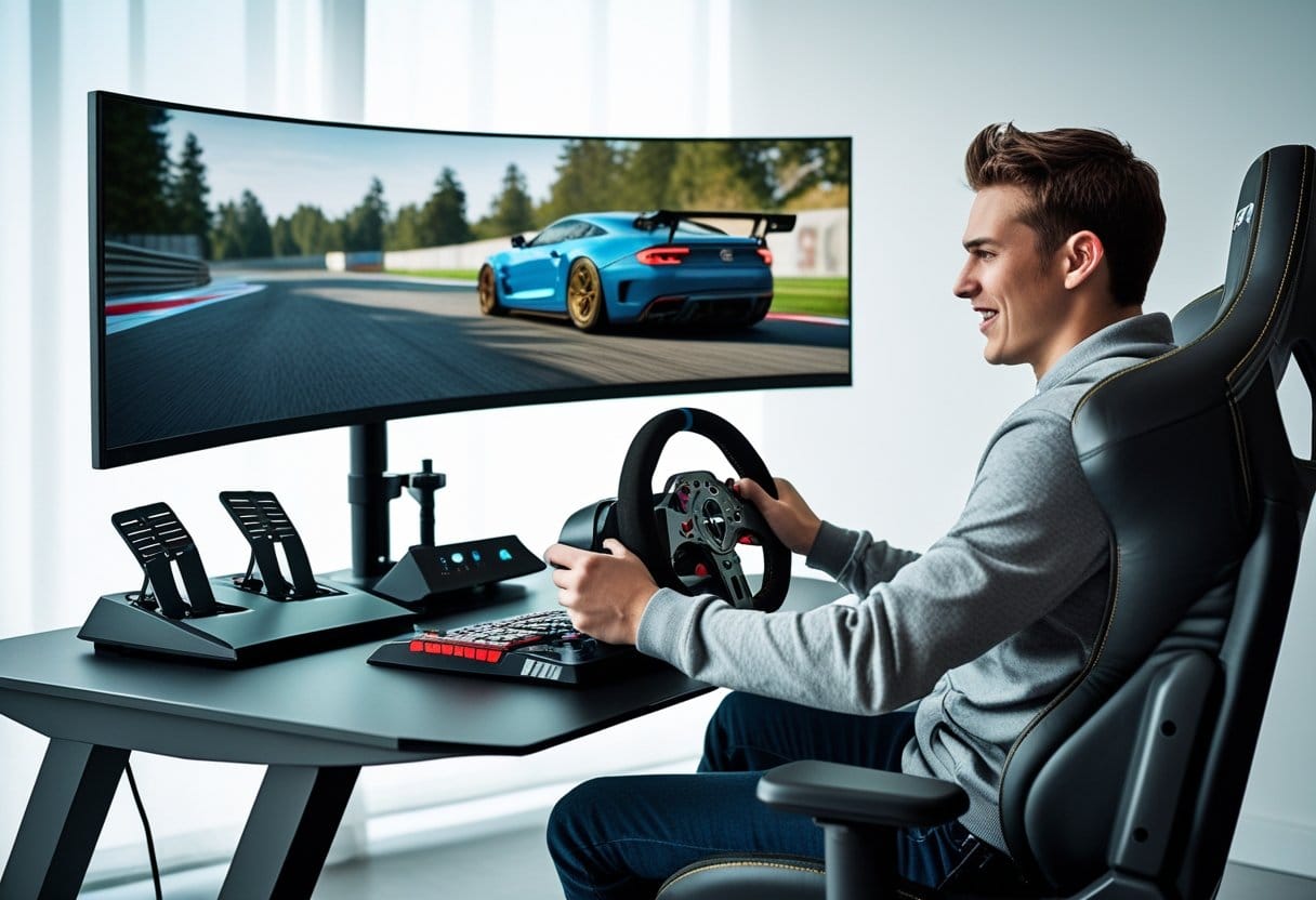 Read more about the article Den ultimative opsætning til gaming: fra skærm til rat og pedaler